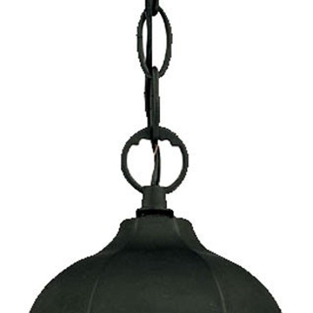 Matte Black Glass Lantern Hanging Light - AFS