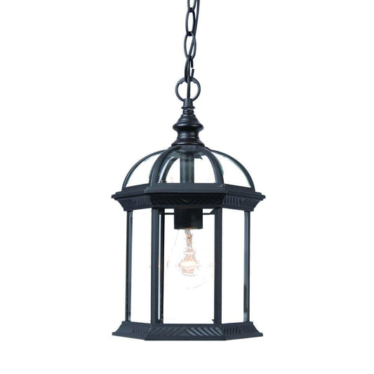 Matte Black Cage Hanging Light - AFS