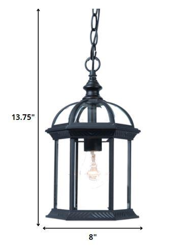 Matte Black Cage Hanging Light - AFS