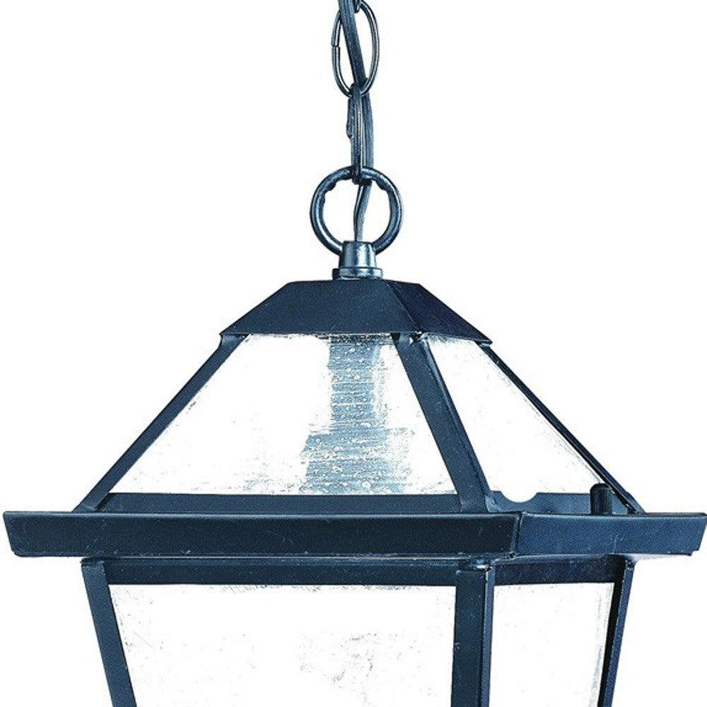 Matte Black Hanging Lantern Light - AFS