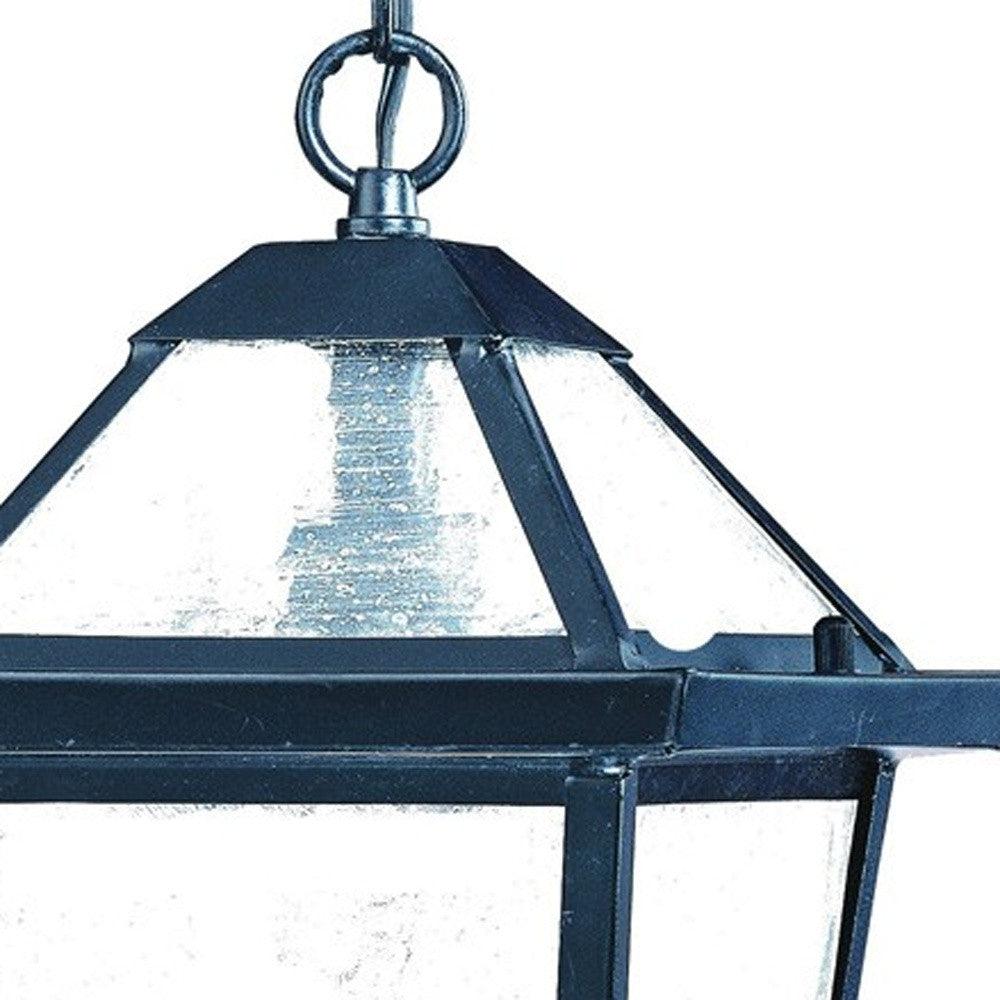 Matte Black Hanging Lantern Light - AFS