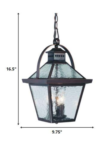 Bay Street 3-Light Architectural Bronze Hanging Light - AFS