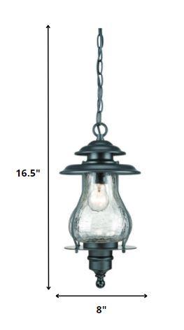 Matte Black Oil Lantern Hanging Light - AFS