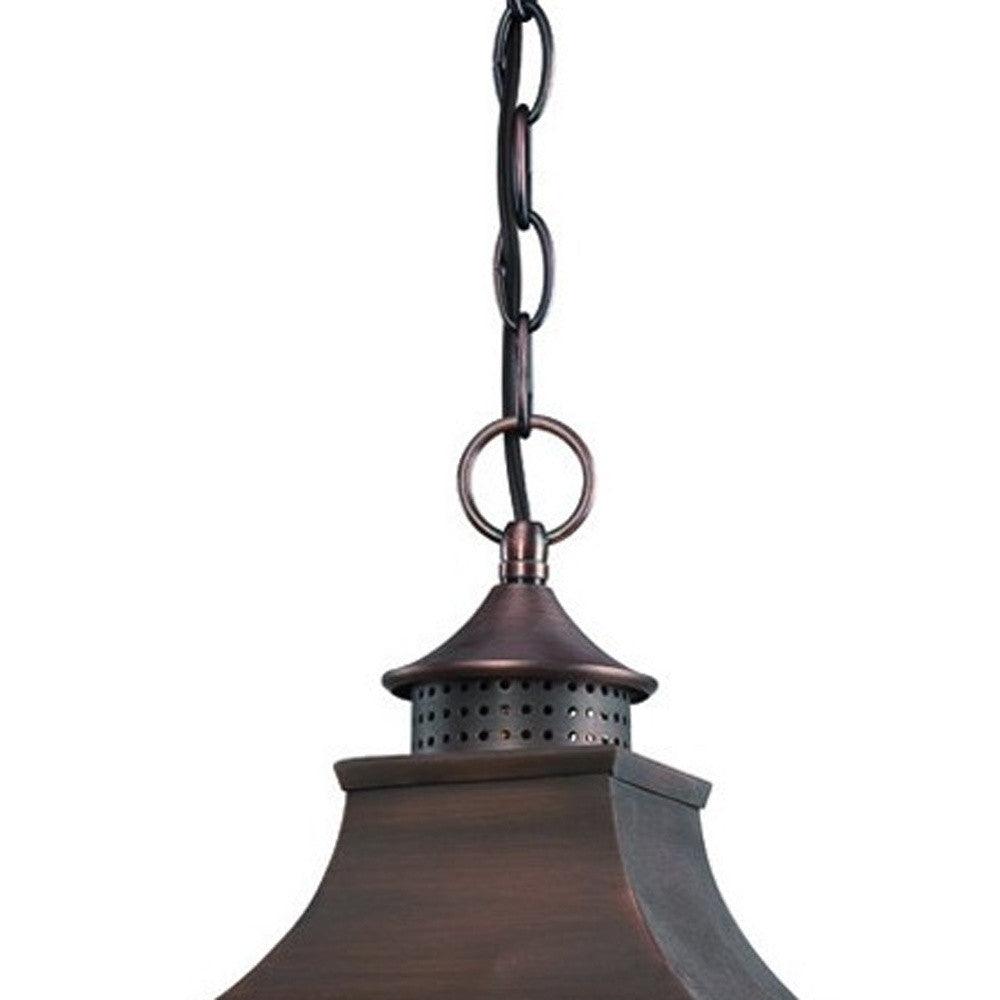 St. Charles 3-Light Acopper Patina Hanging Light - AFS