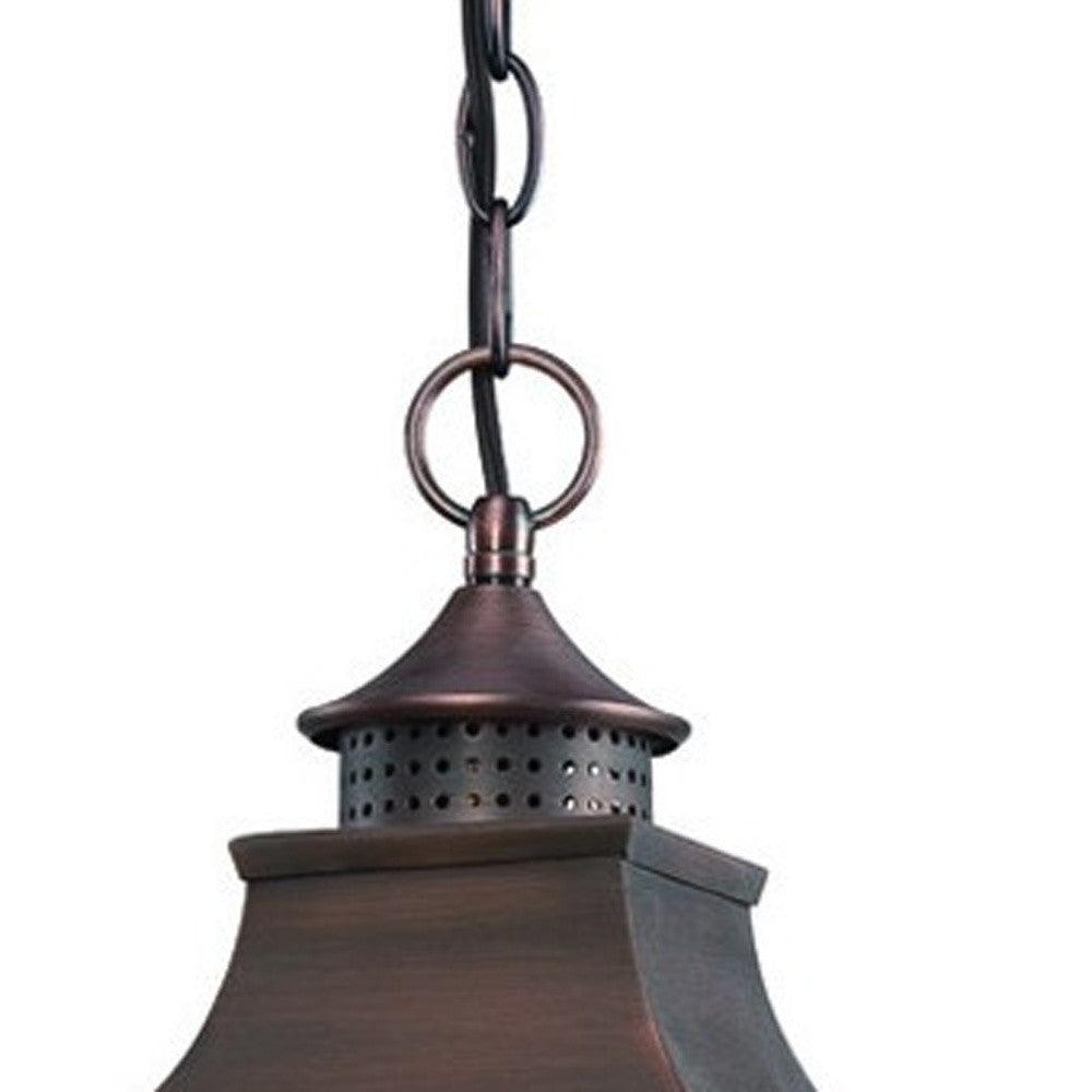 St. Charles 3-Light Acopper Patina Hanging Light - AFS