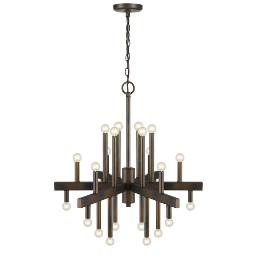 Fallon 24-Light Oil-Rubbed Bronze Chandelier - AFS