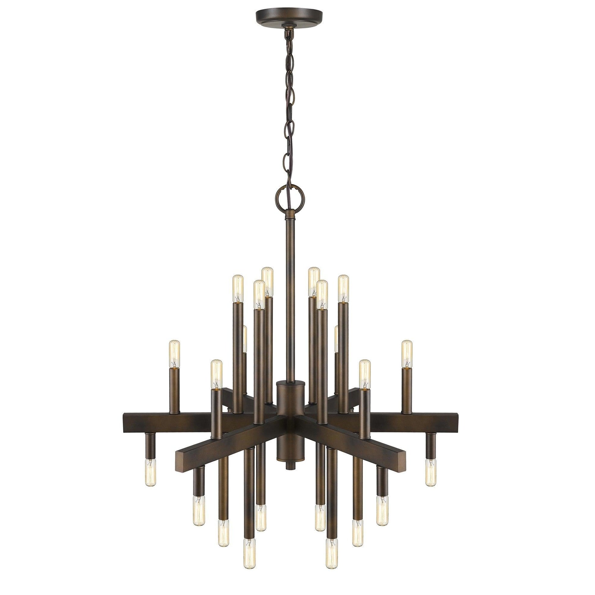 Fallon 24-Light Oil-Rubbed Bronze Chandelier - AFS