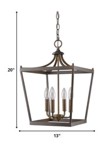 Kennedy 4-Light Oil-Rubbed Bronze Pendant - AFS