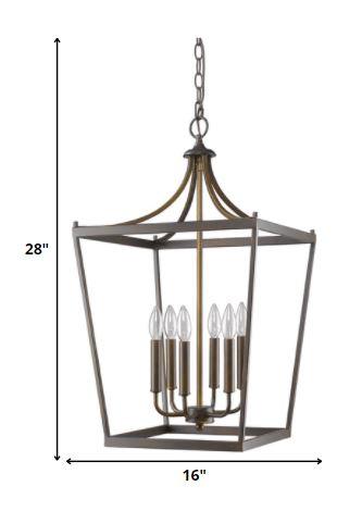 Kennedy 6-Light Oil-Rubbed Bronze Foyer Pendant - AFS