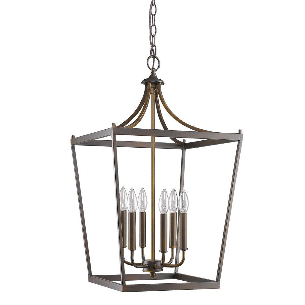 Kennedy 6-Light Oil-Rubbed Bronze Foyer Pendant - AFS