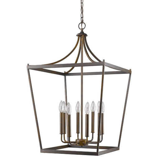 Kennedy 8-Light Oil-Rubbed Bronze Foyer Pendant - AFS