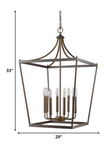 Kennedy 8-Light Oil-Rubbed Bronze Foyer Pendant - AFS