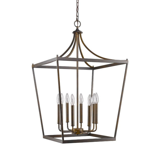 Kennedy 8-Light Oil-Rubbed Bronze Foyer Pendant - AFS