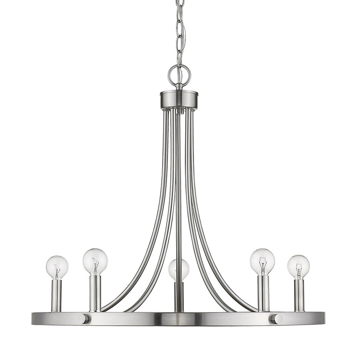 Sawyer 5-Light Satin Nickel Chandelier - AFS