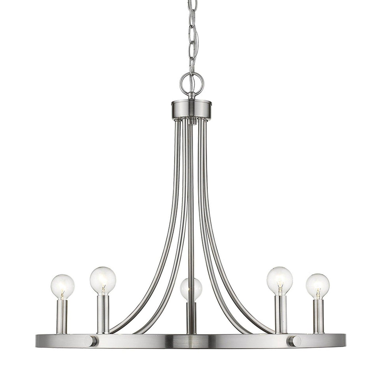 Sawyer 5-Light Satin Nickel Chandelier - AFS