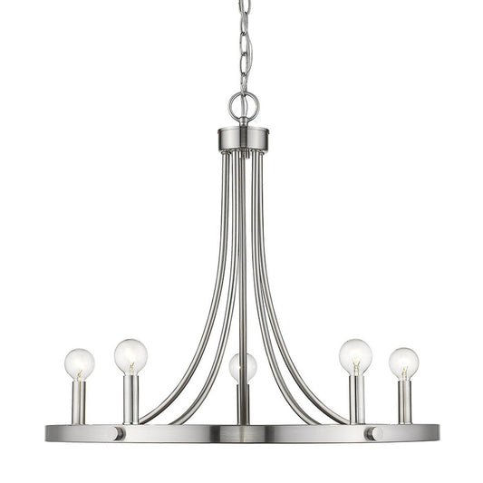 Sawyer 5-Light Satin Nickel Chandelier - AFS