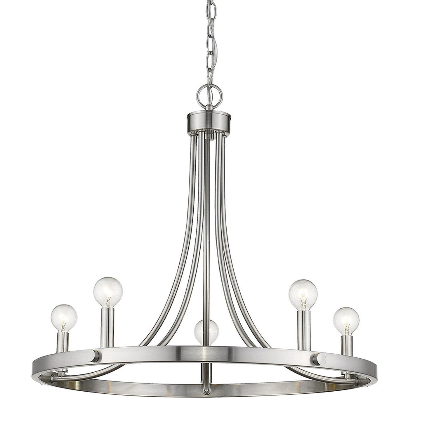 Sawyer 5-Light Satin Nickel Chandelier - AFS