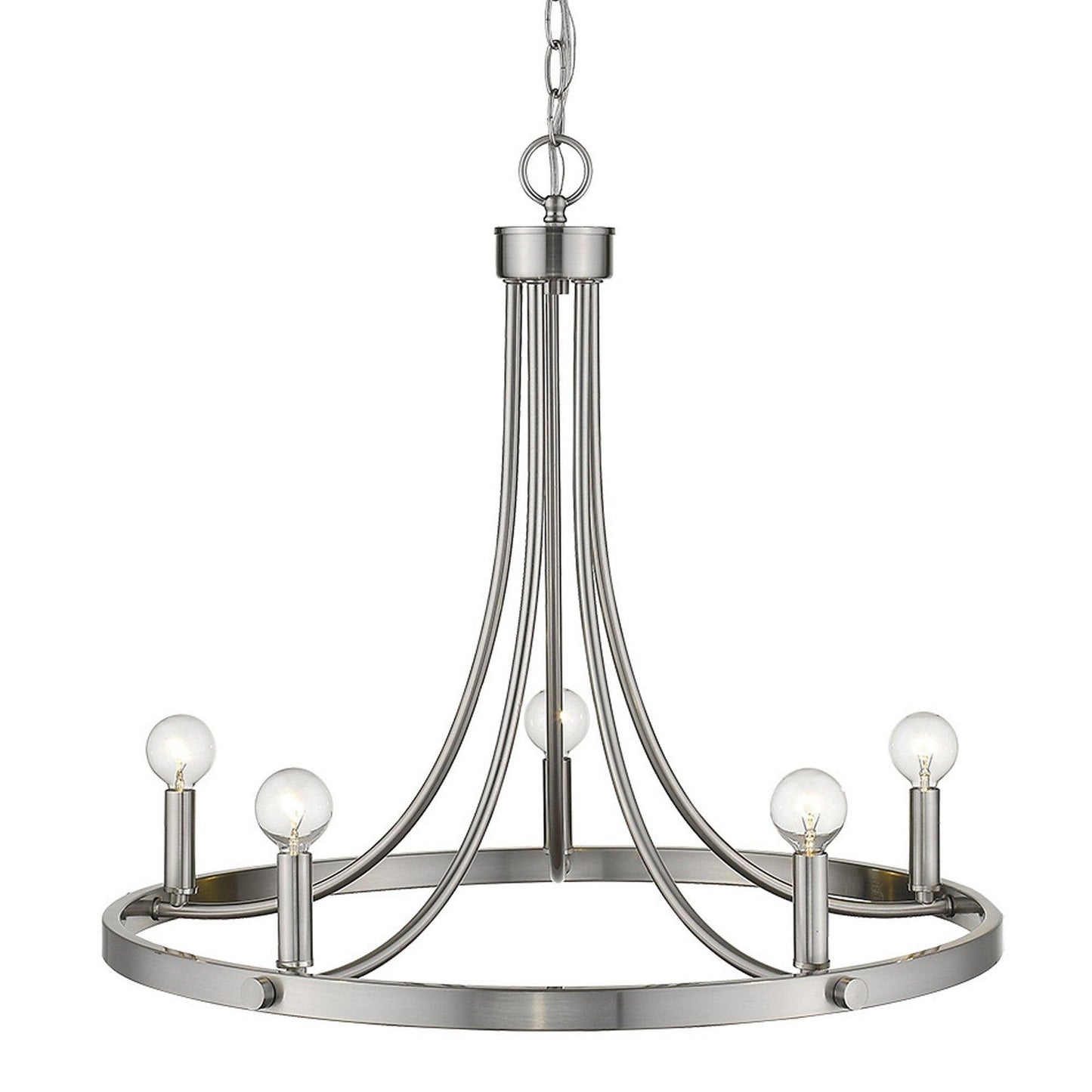 Sawyer 5-Light Satin Nickel Chandelier - AFS