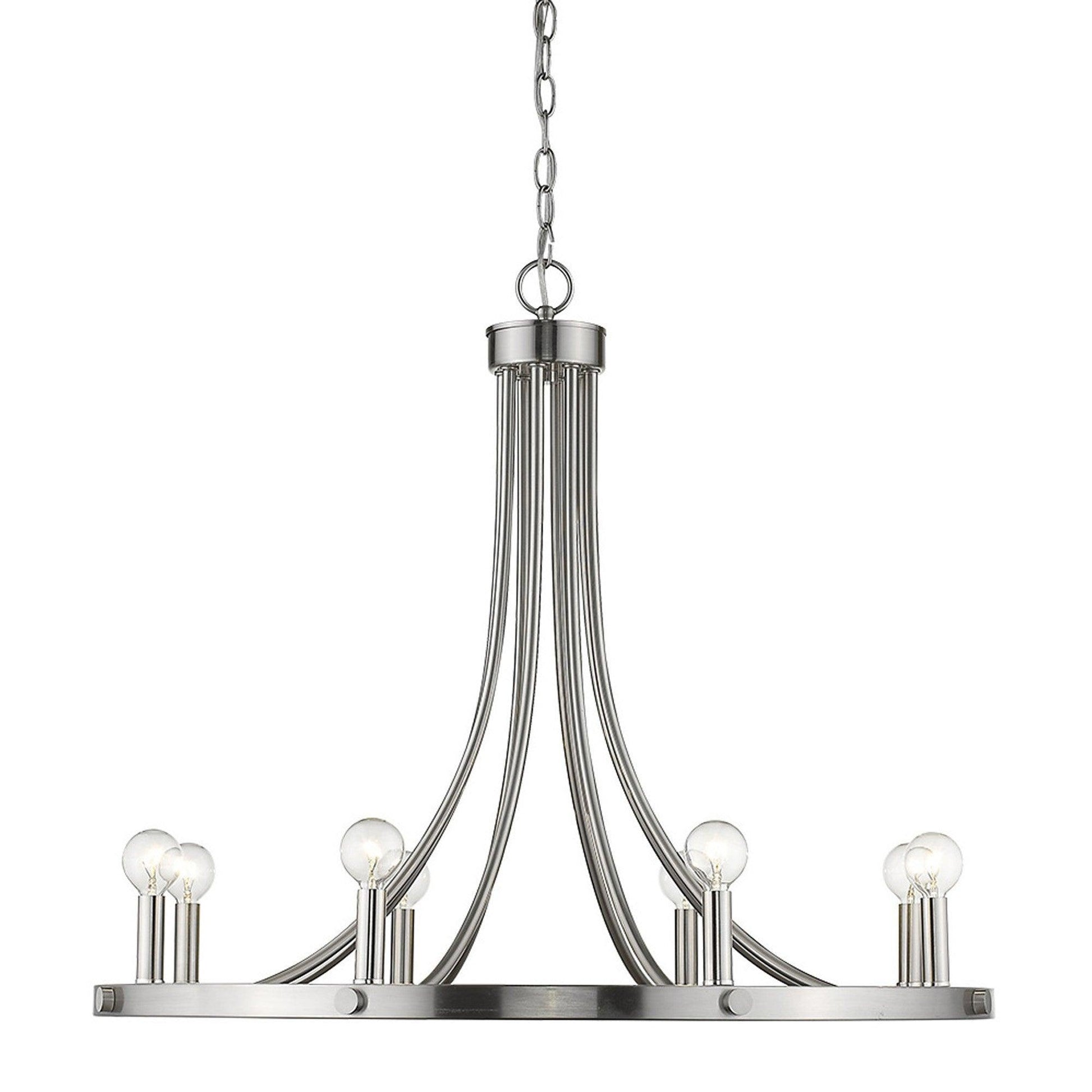 Sawyer 8-Light Satin Nickel Chandelier - AFS