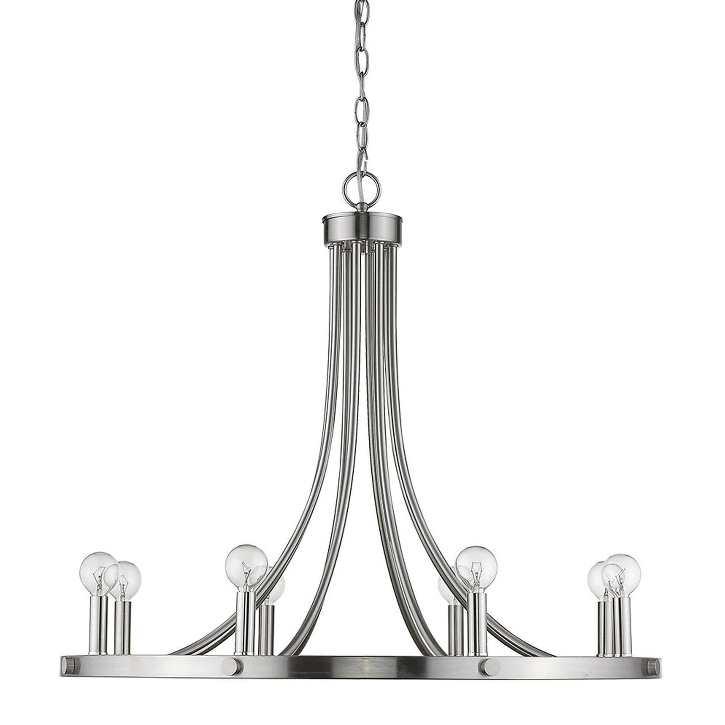 Sawyer 8-Light Satin Nickel Chandelier - AFS