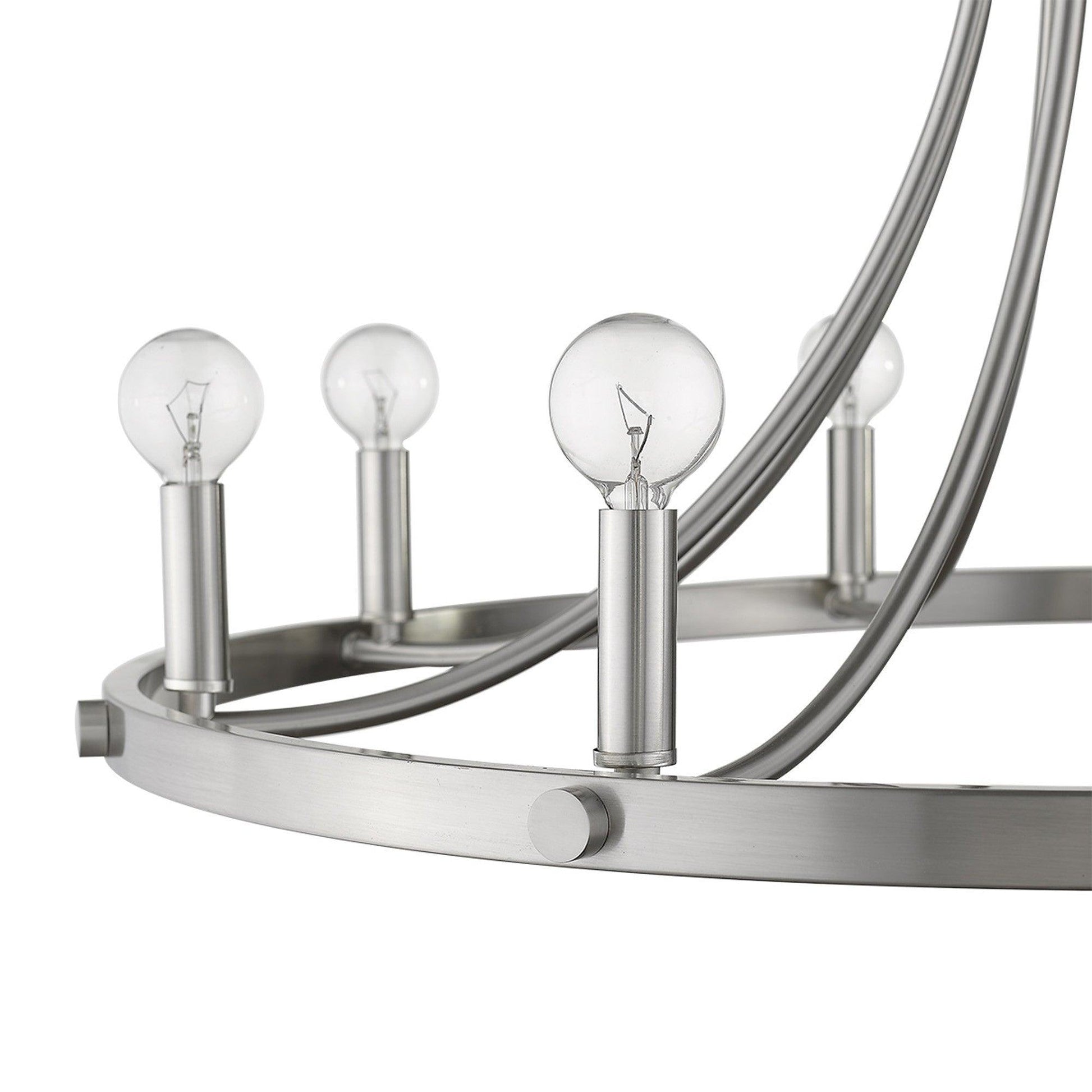 Sawyer 8-Light Satin Nickel Chandelier - AFS