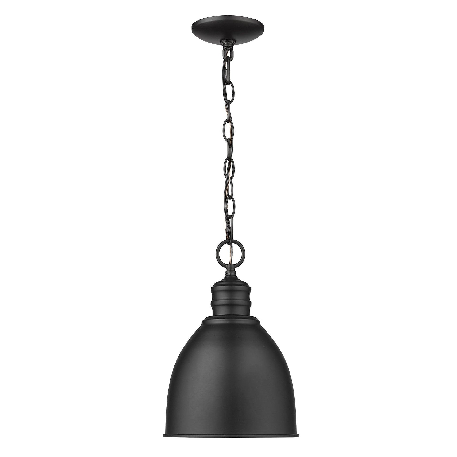 Minimalist Black Metal Pendant Hanging Light - AFS