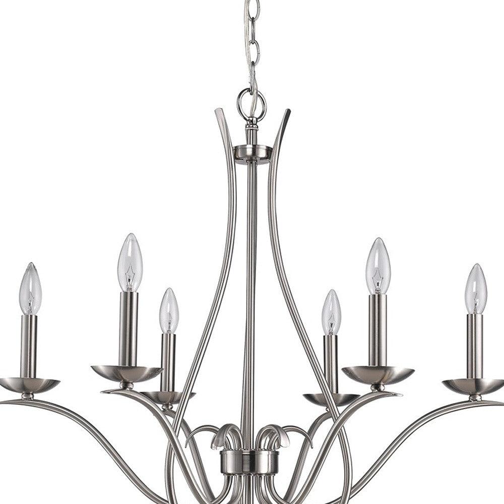 Genevieve 5-Light Satin Nickel Chandelier - AFS