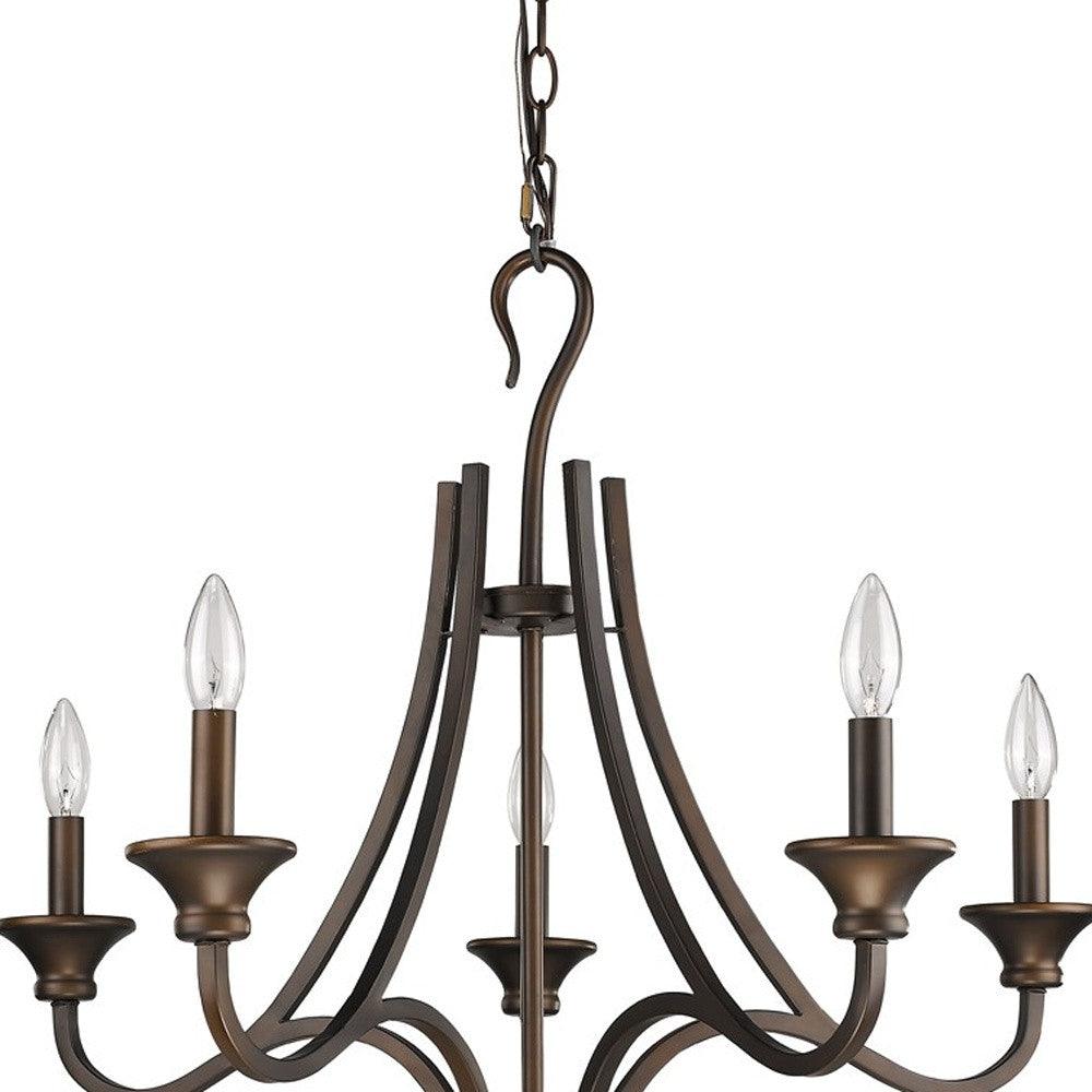 Michelle 5-Light Oil-Rubbed Bronze Chandelier - AFS