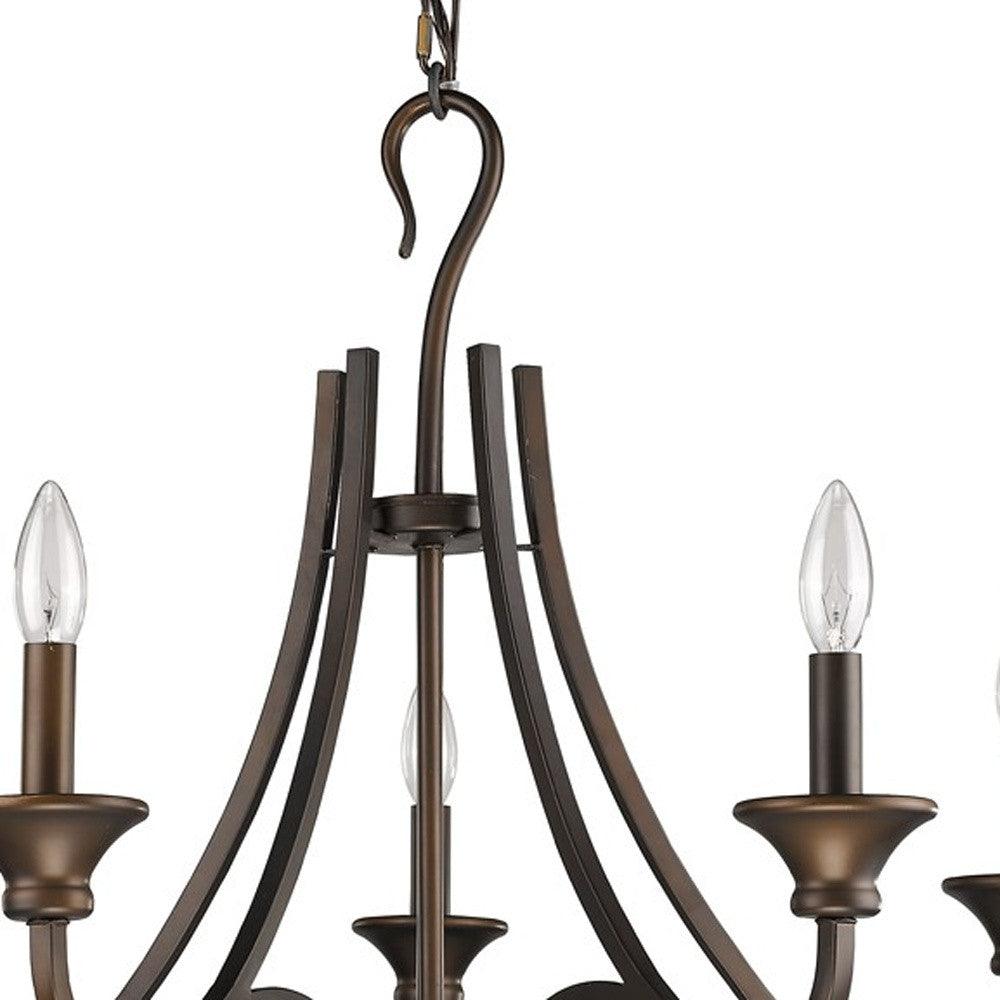 Michelle 5-Light Oil-Rubbed Bronze Chandelier - AFS