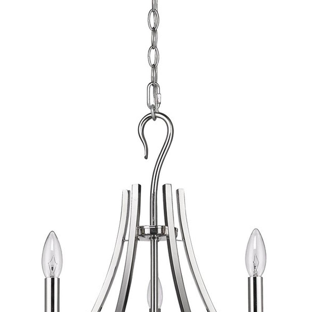 Michelle 5-Light Polished Nickel Chandelier - AFS