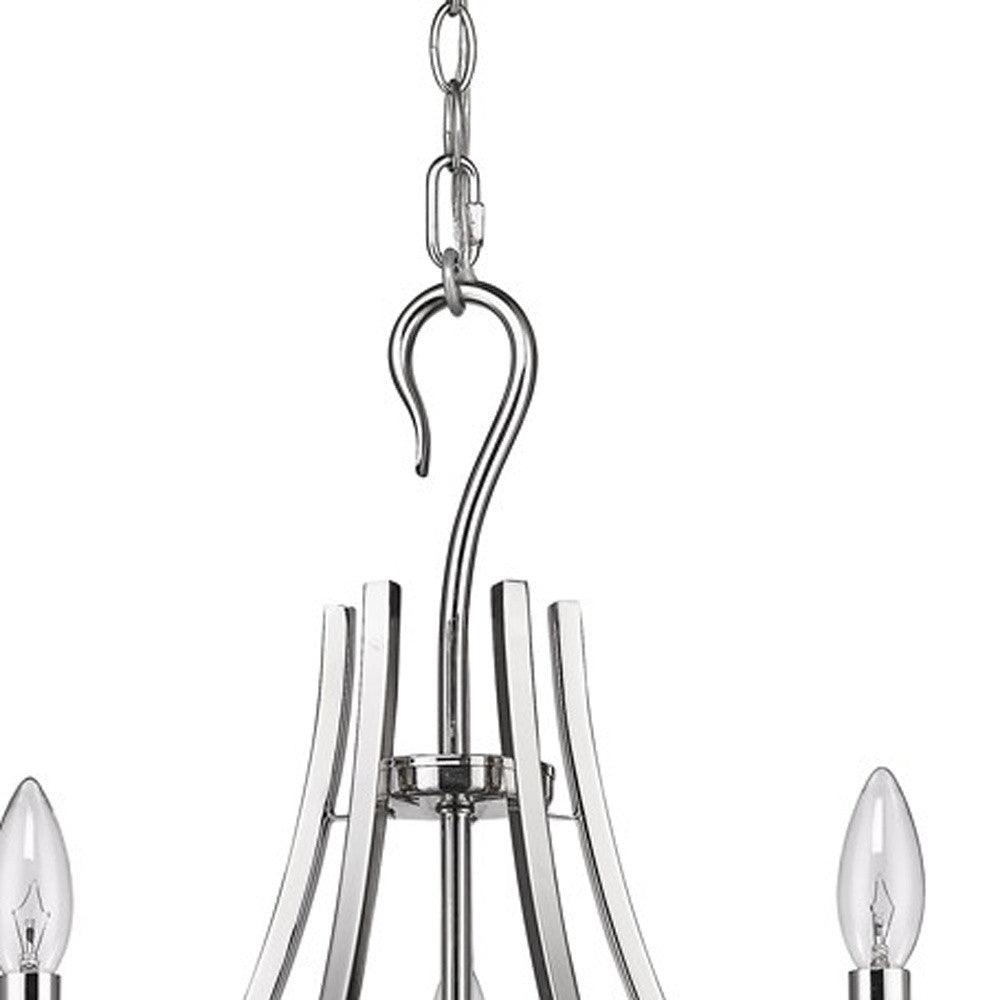 Michelle 5-Light Polished Nickel Chandelier - AFS