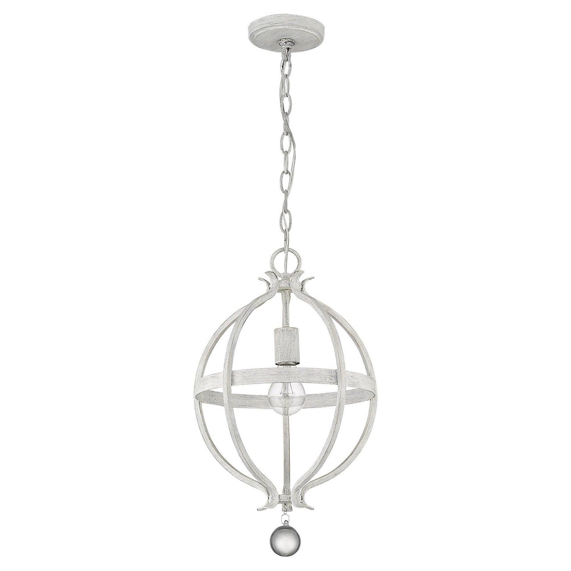 Callie 1-Light Country White Pendant - AFS