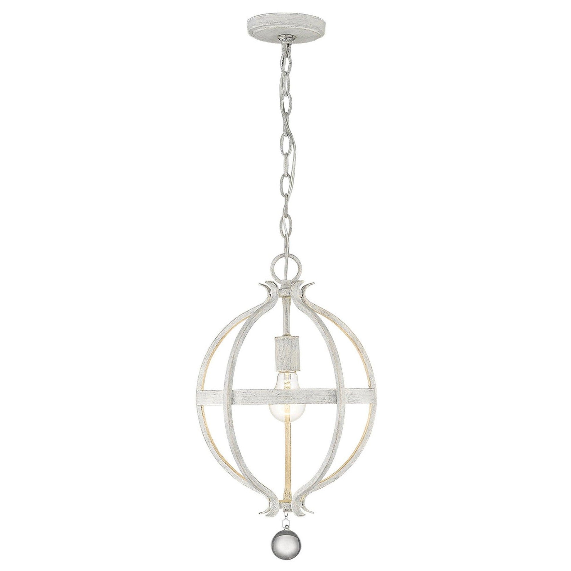 Callie 1-Light Country White Pendant - AFS