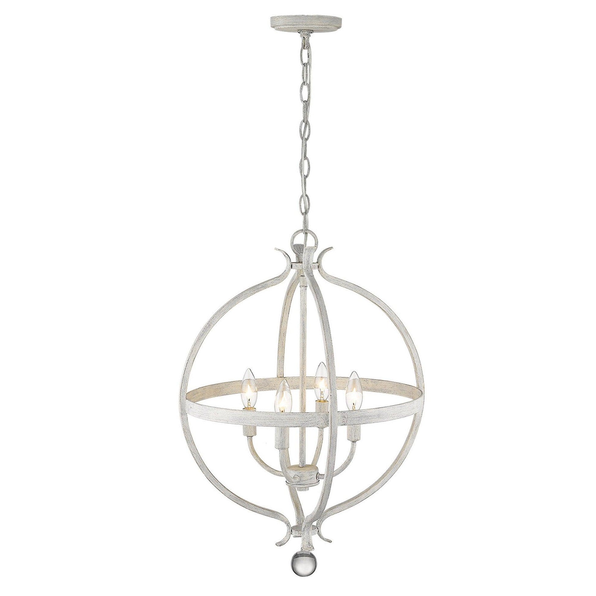 Callie 4-Light Country White Pendant - AFS