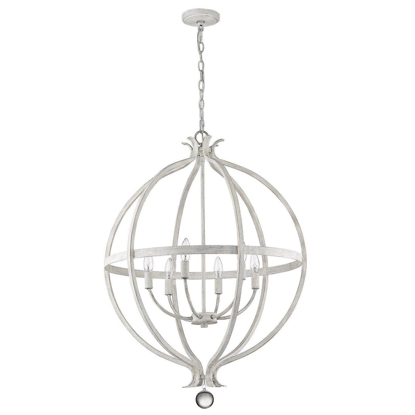 Callie 6-Light Country White Pendant - AFS