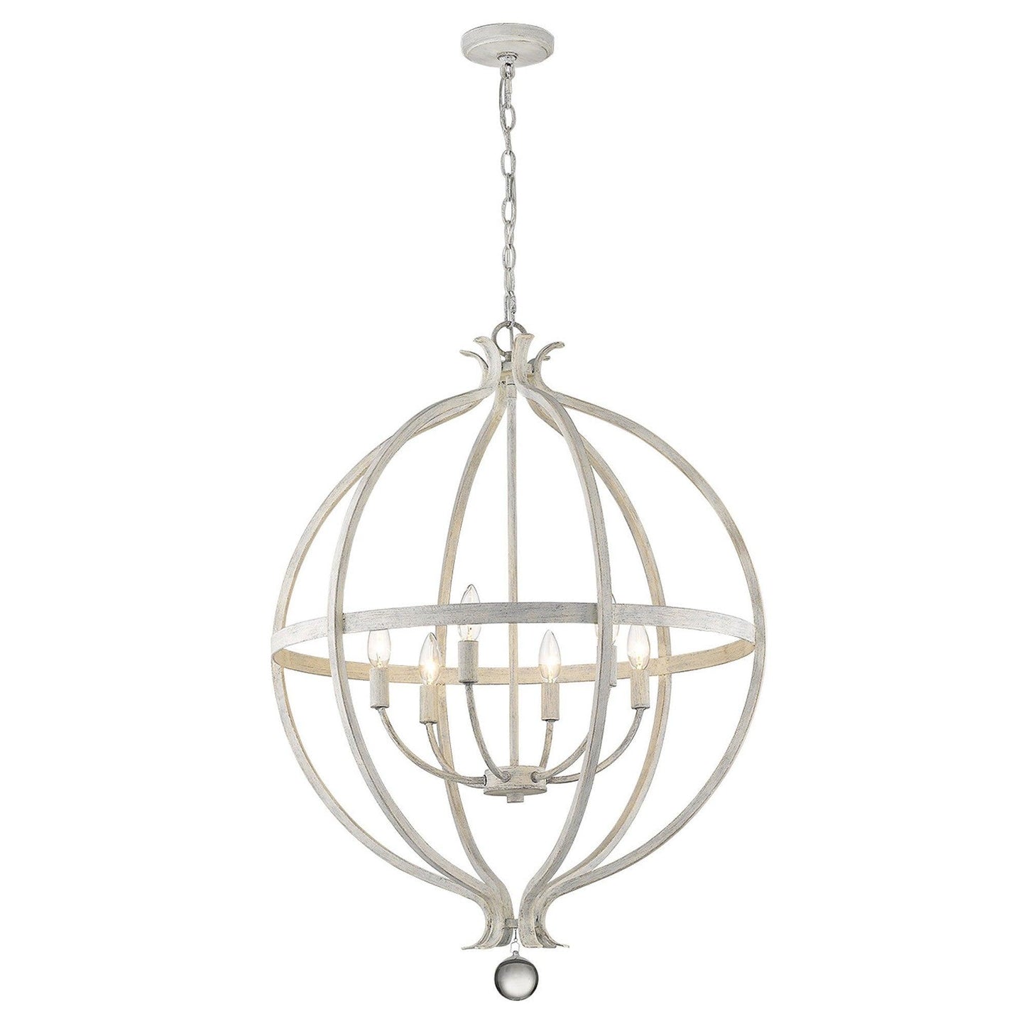 Callie 6-Light Country White Pendant - AFS