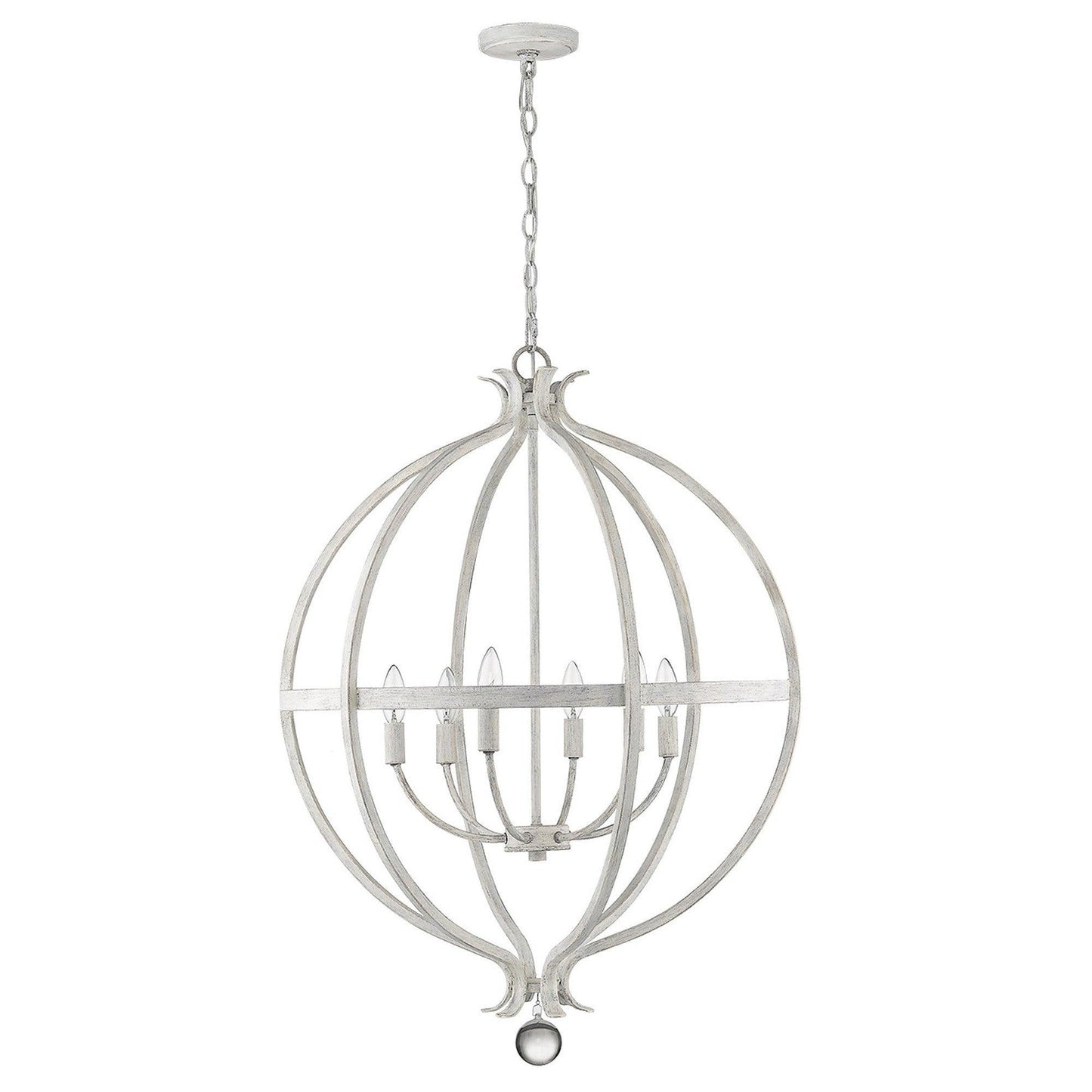 Callie 6-Light Country White Pendant - AFS