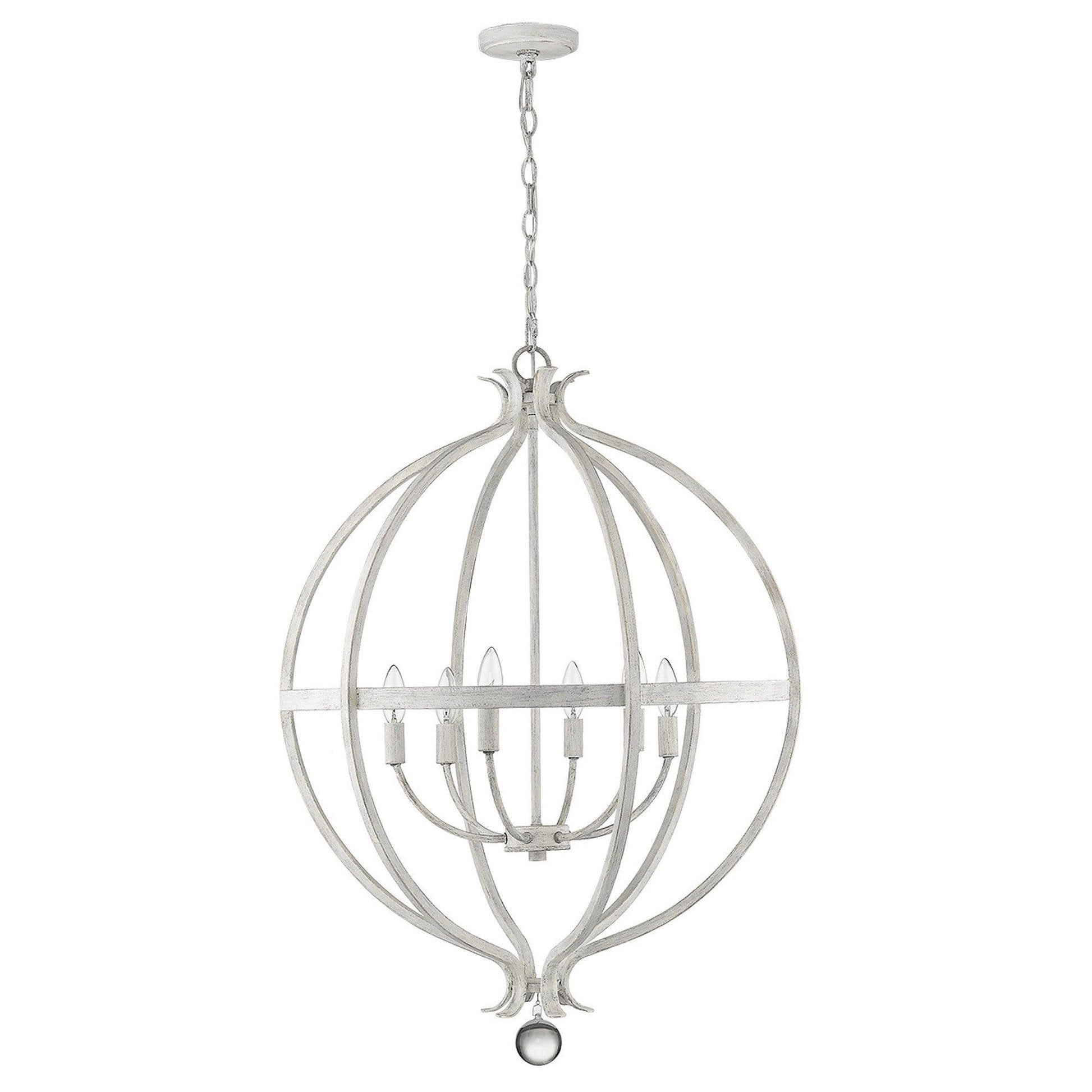 Callie 6-Light Country White Pendant - AFS