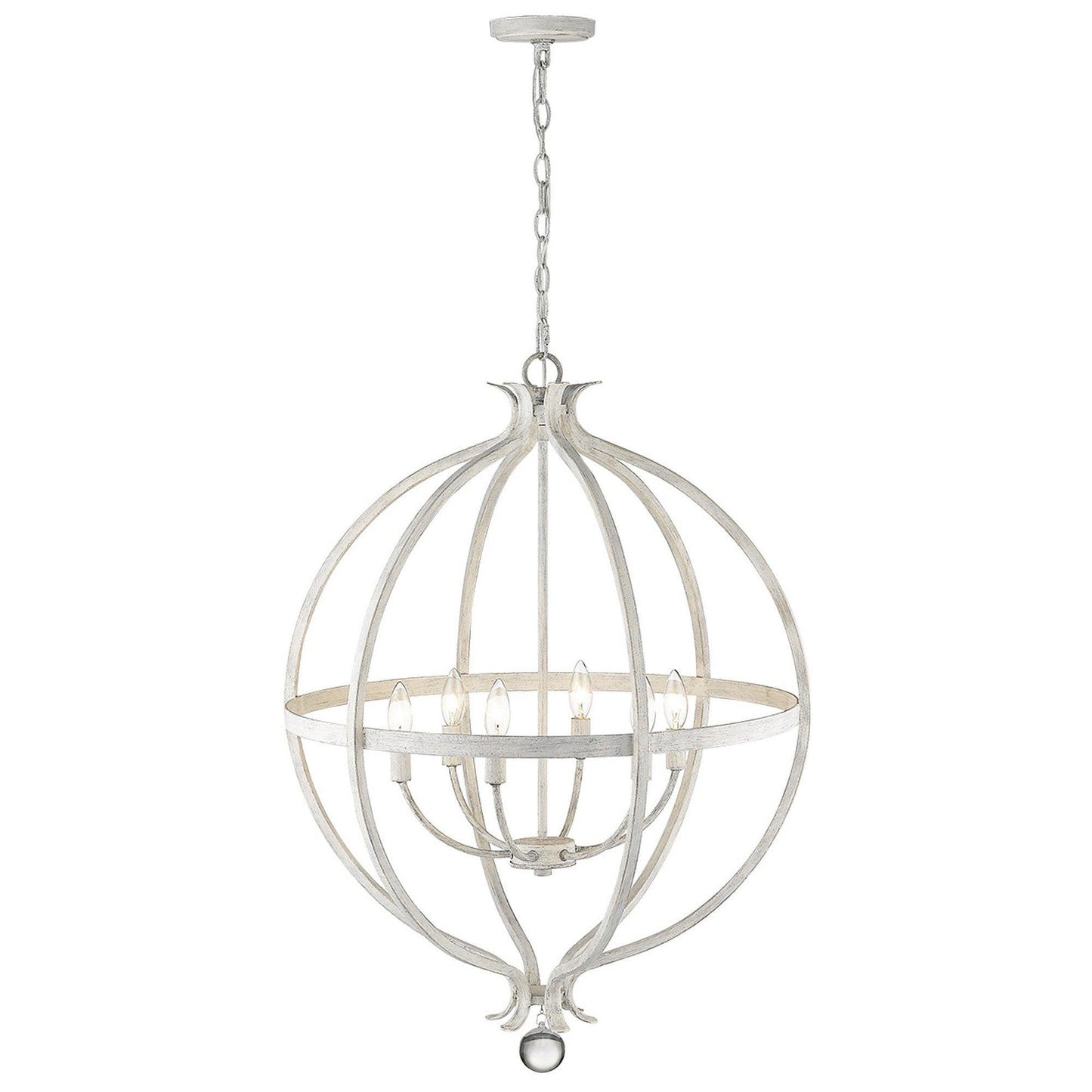 Callie 6-Light Country White Pendant - AFS