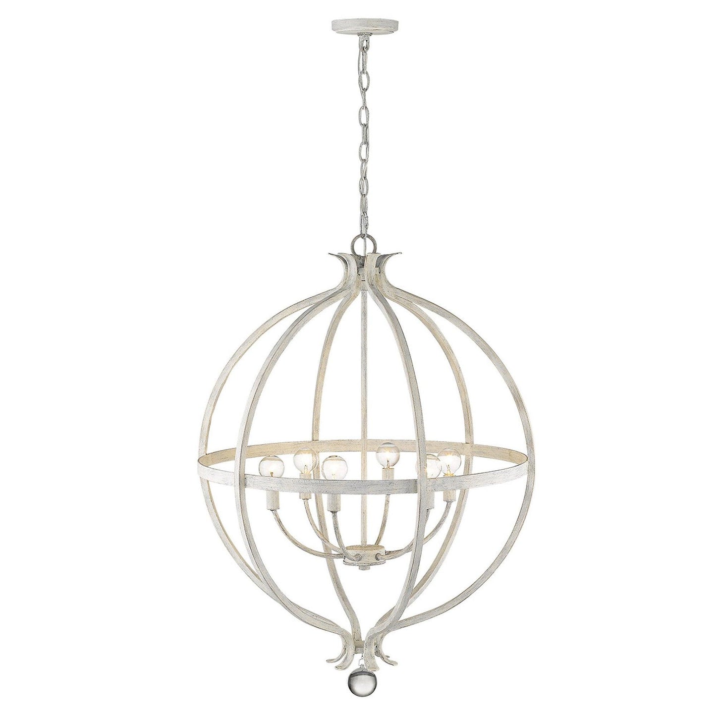 Callie 6-Light Country White Pendant - AFS