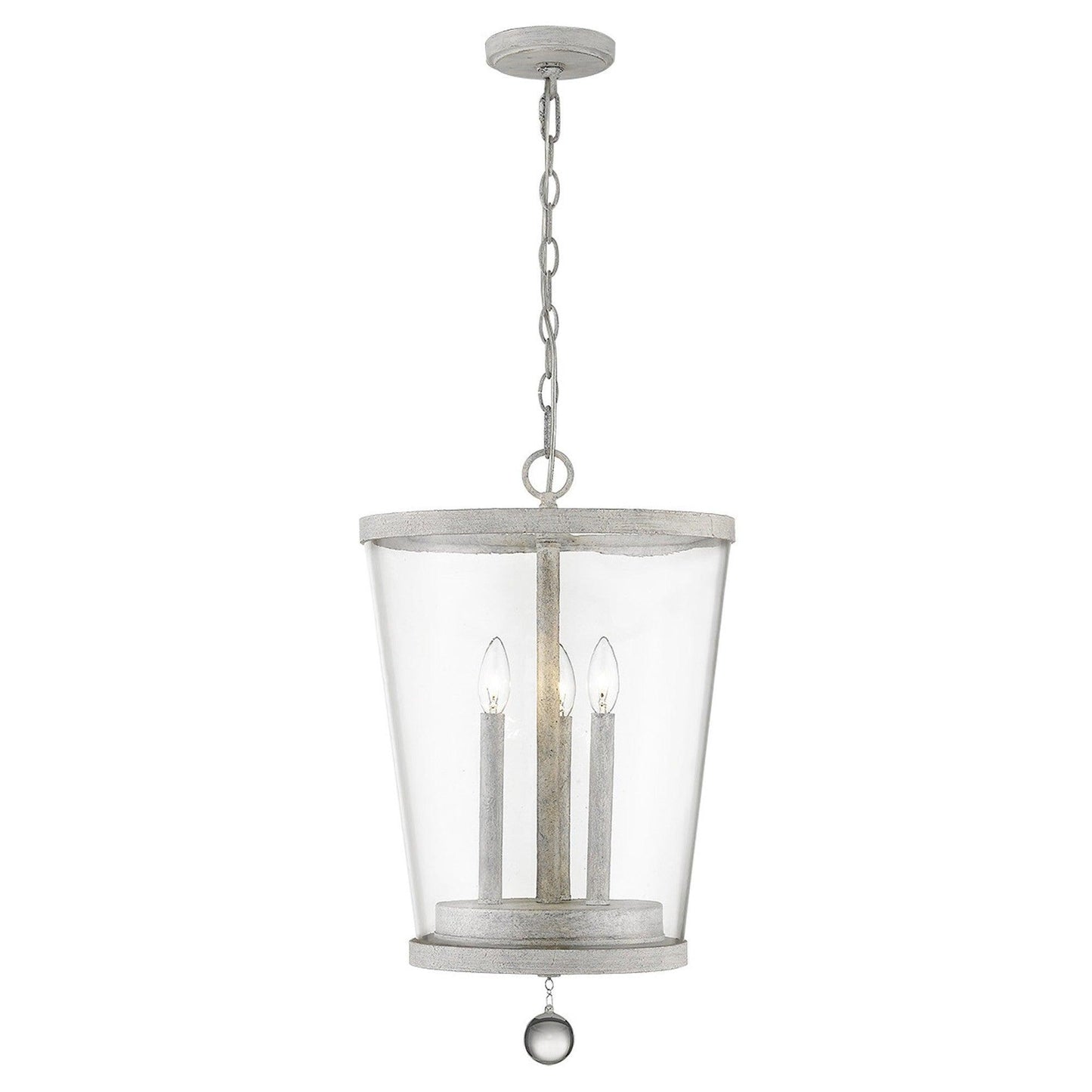 Callie 3-Light Country White Foyer Pendant - AFS