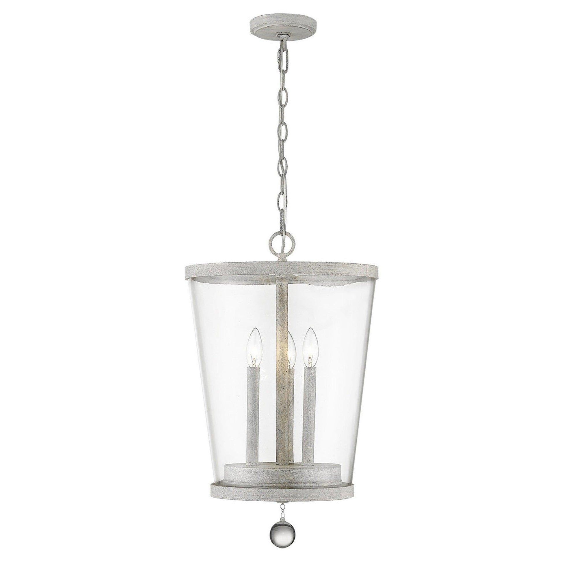 Callie 3-Light Country White Foyer Pendant - AFS