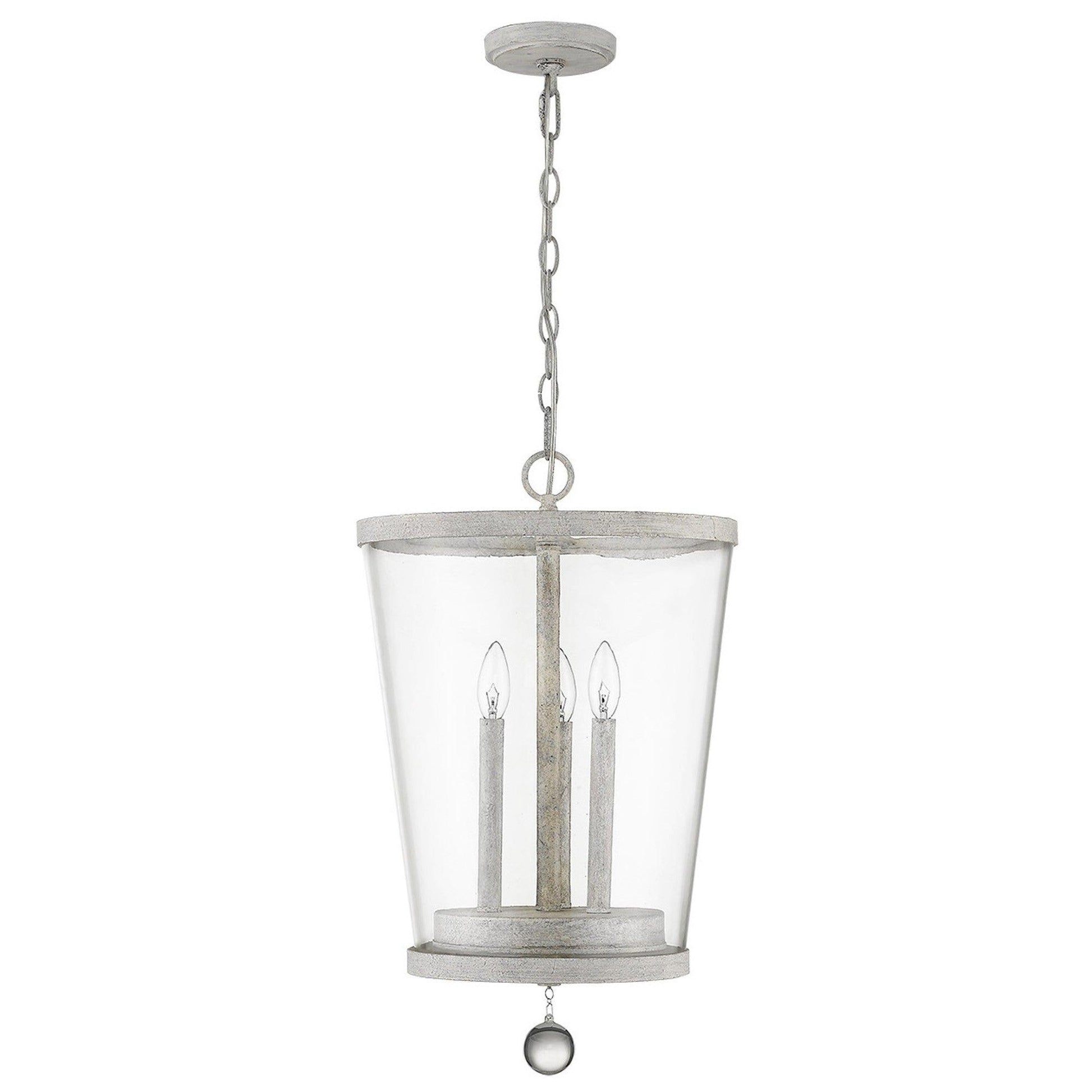 Callie 3-Light Country White Foyer Pendant - AFS