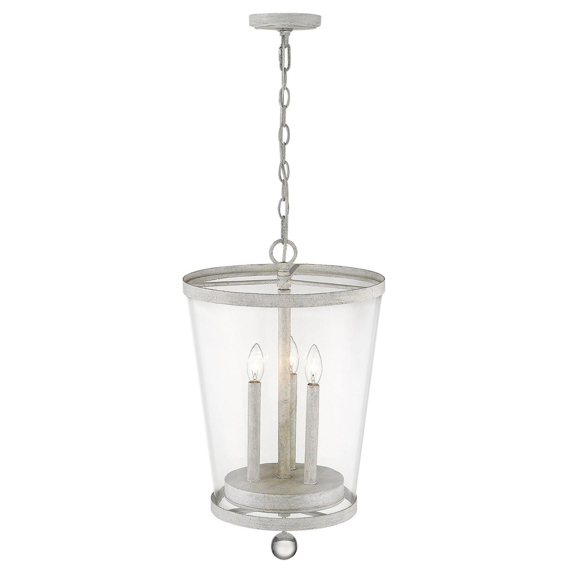 Callie 3-Light Country White Foyer Pendant - AFS