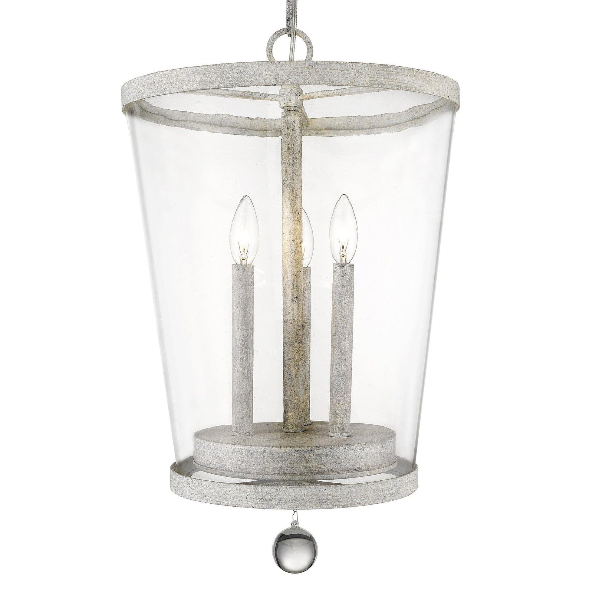 Callie 3-Light Country White Foyer Pendant - AFS