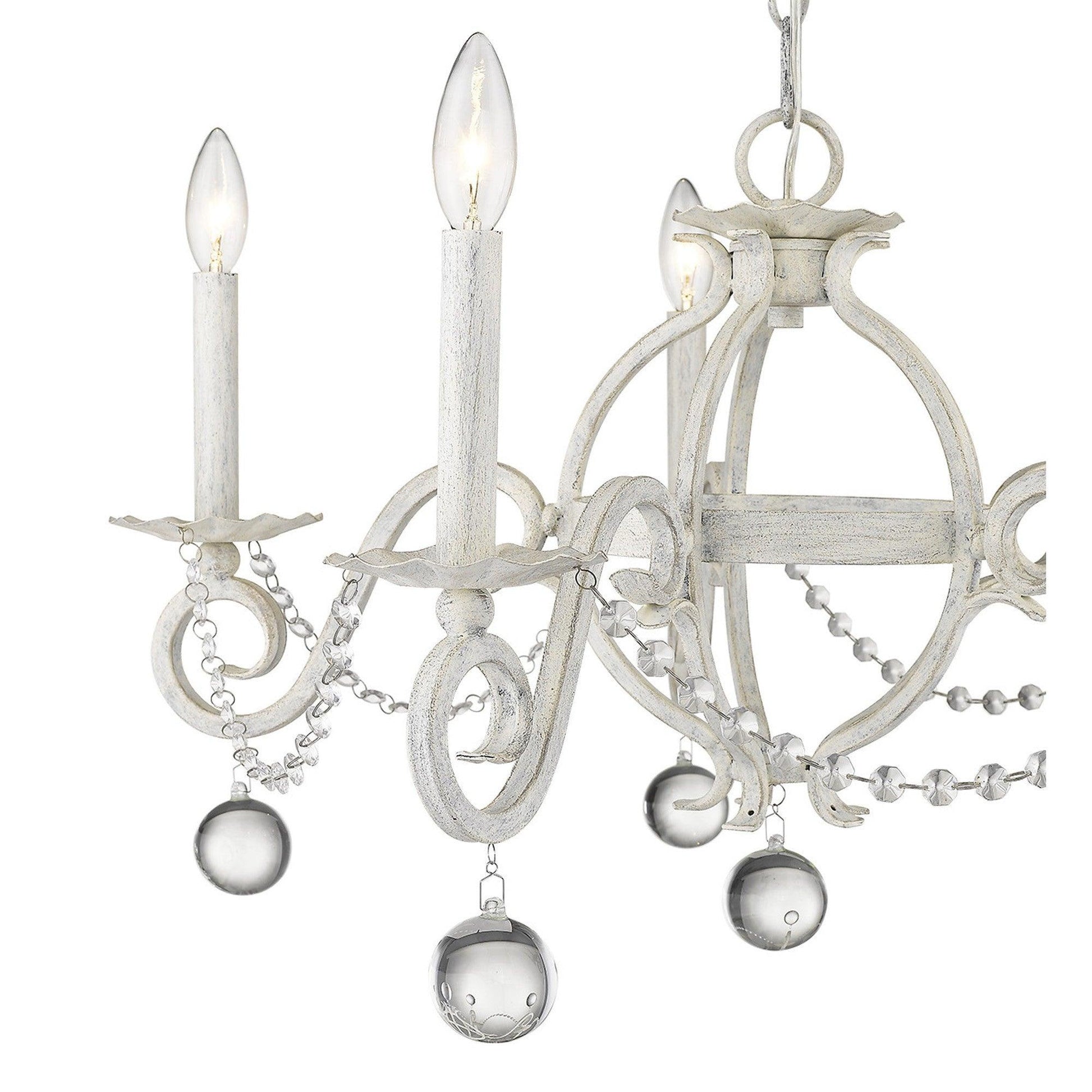 Callie 5-Light Country White Chandelier - AFS