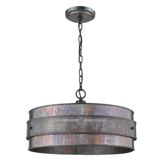 Ryker 3-Light Bronze Patina Pendant - AFS