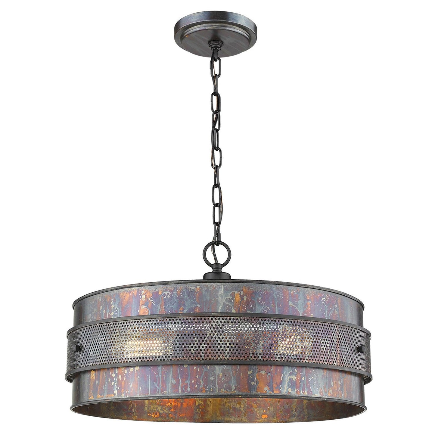 Ryker 3-Light Bronze Patina Pendant - AFS