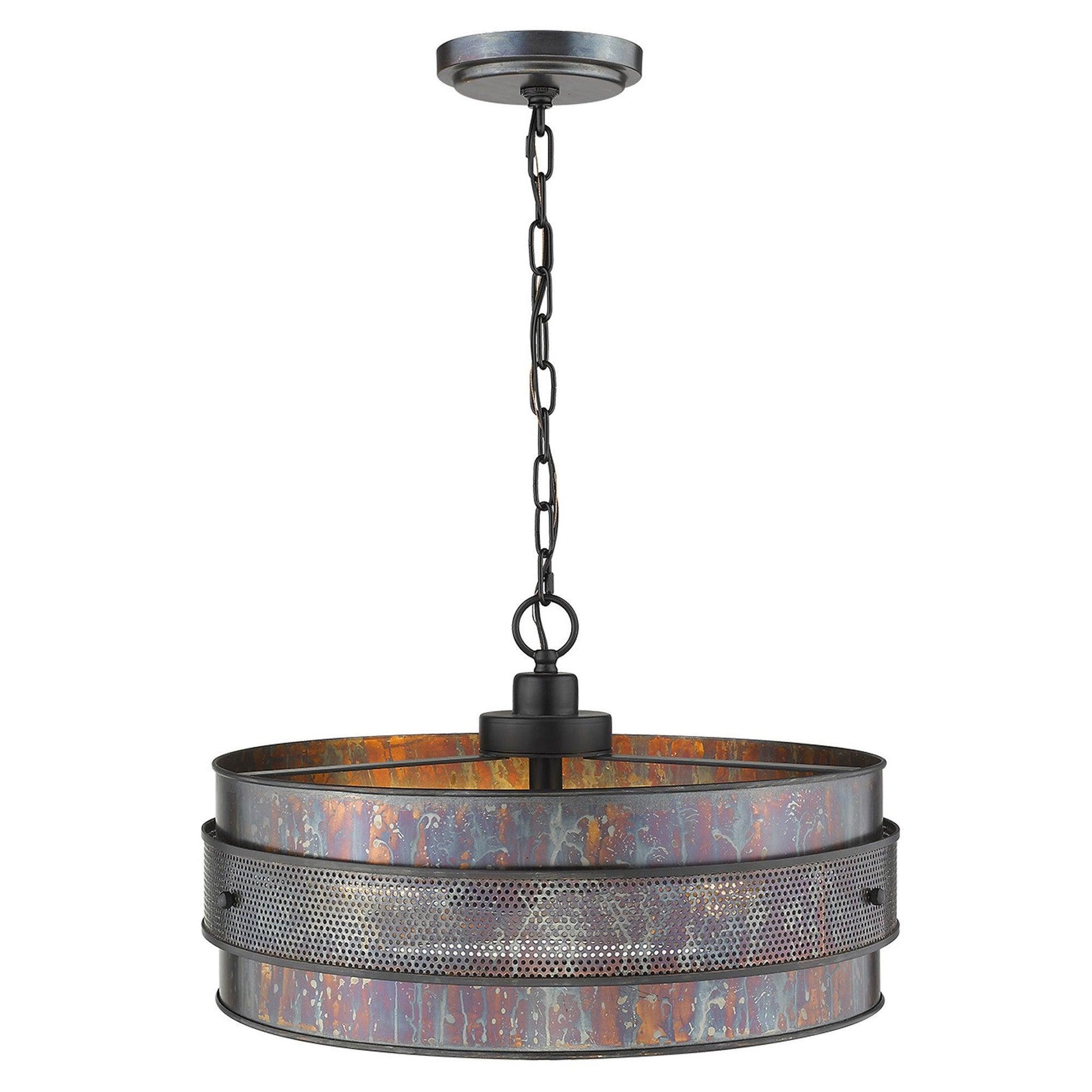 Ryker 3-Light Bronze Patina Pendant - AFS