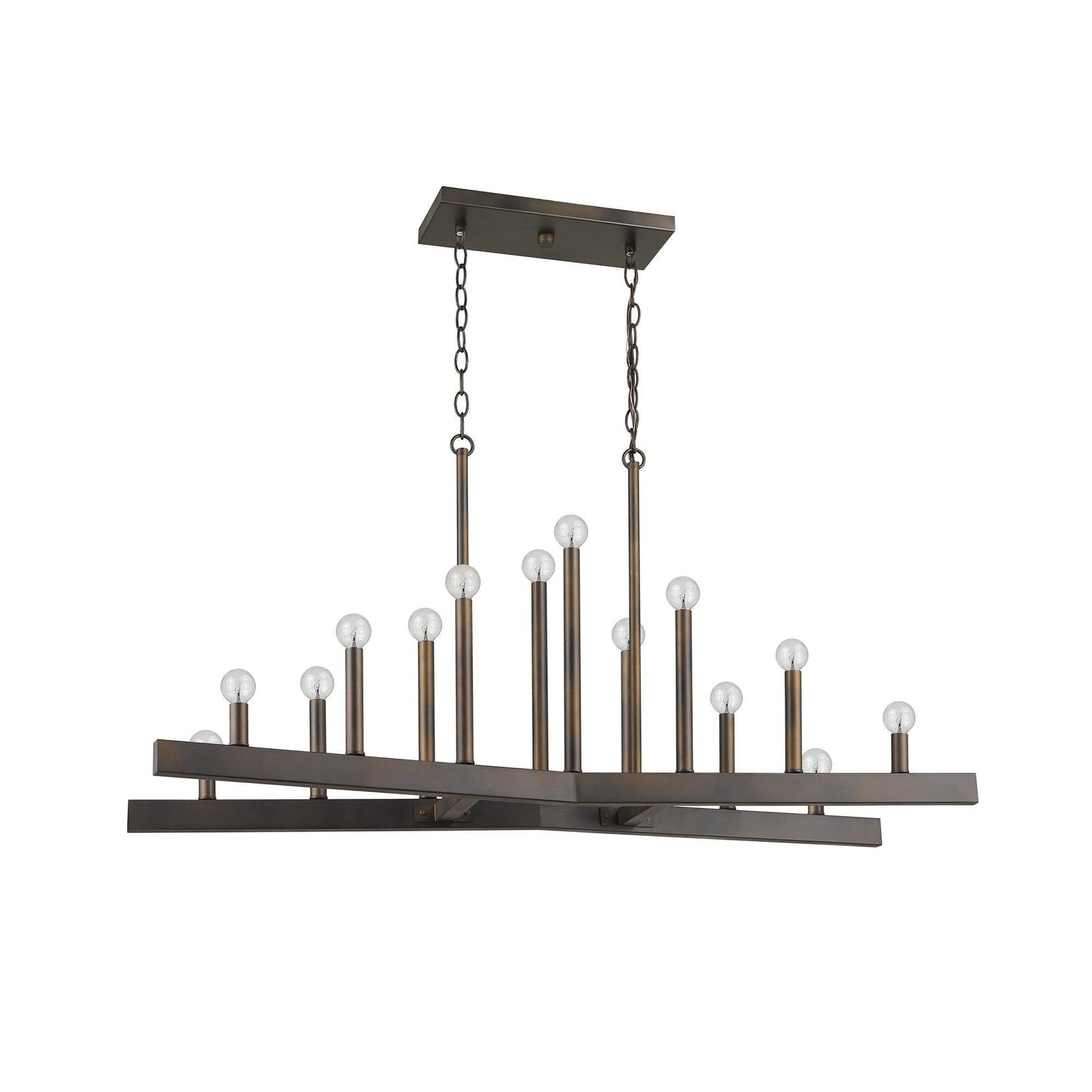 Fallon 14-Light Oil-Rubbed Bronze Island Pendant - AFS